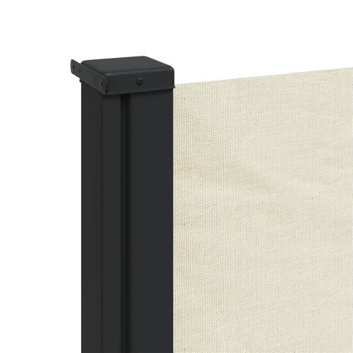 Прибираща се странична тента, кремава, 100x300 см