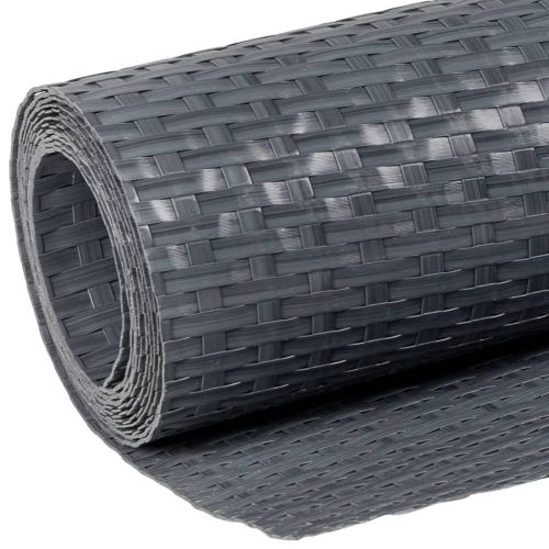 Балконски параван, антрацит, 400x90 см, полиратан