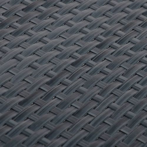 Балконски параван, антрацит, 600x90 см, полиратан