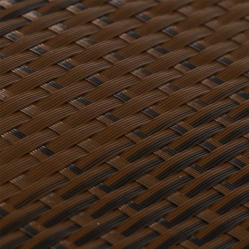 Балконски параван, кафяв и черен, 1000x100 см, полиратан