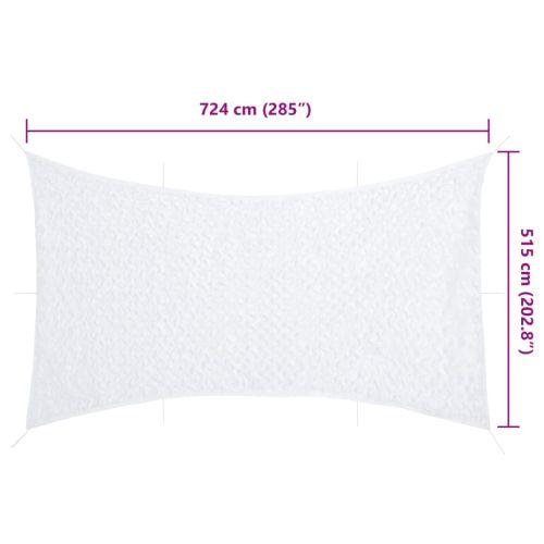 Камуфлажна мрежа с чанта за съхранение, 724x515 см, бял