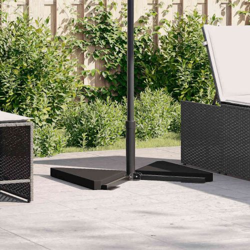 Чадър Тежест плочи 2 бр черен гранит триъгълна 14 кг