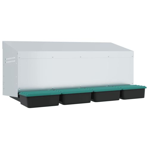 Кутия за пилета с 4 отделения, за стенен монтаж, поцинкована стомана