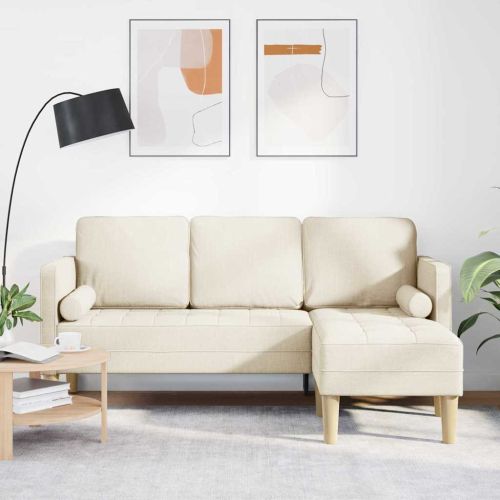 Комплект дивани с възглавница Лен Полиестер