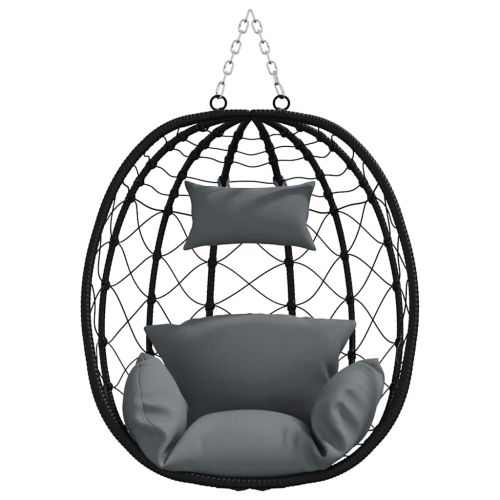 Висящ стол яйце Антрацит 91,5 x 60 x 110 см полиратан