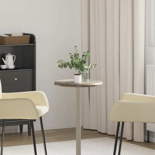 Плот за маса, сив, Ø40x2,5 см, мрамор