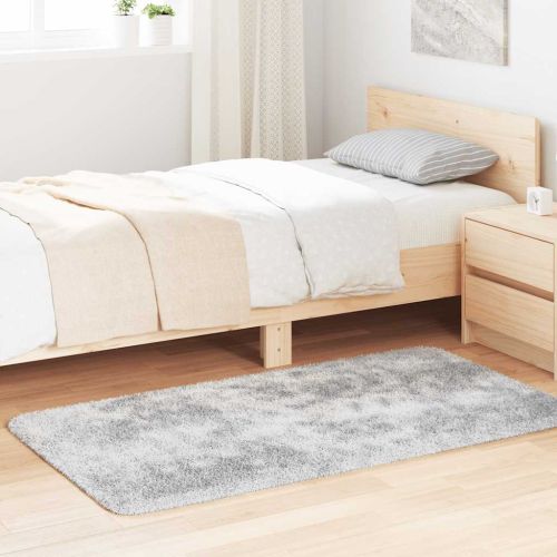 Шаги килим с дълъг косъм, NAVARRA, сребристо сив, 80x150 см