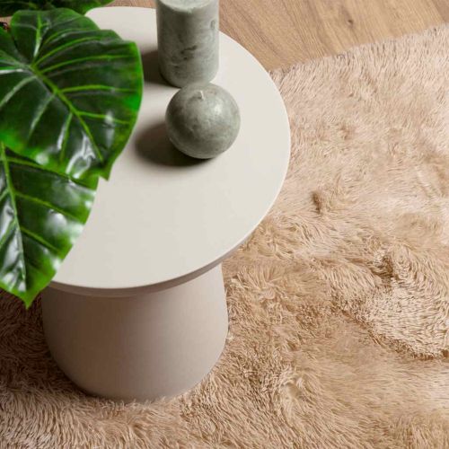 Шаги килим с дълъг косъм, NAVARRA, Бежов, 240x340 см, полиестер