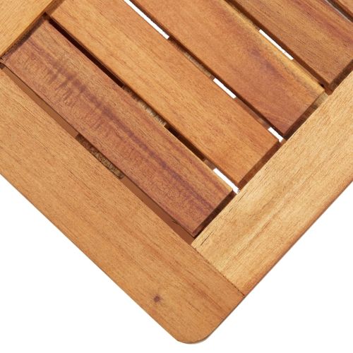 Шезлонги, 2 бр, с маса, полиратан и акациева дървесина масив