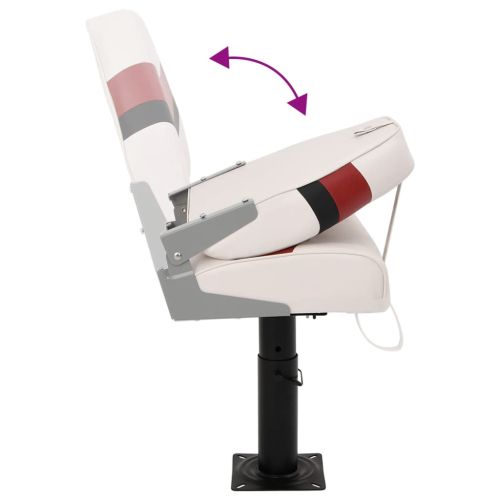 Сгъваема седалка за лодка от 2 части, висока облегалка