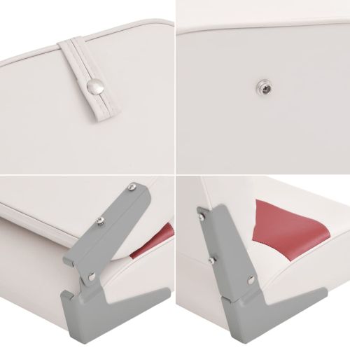 Сгъваема седалка за лодка от 2 части, висока облегалка