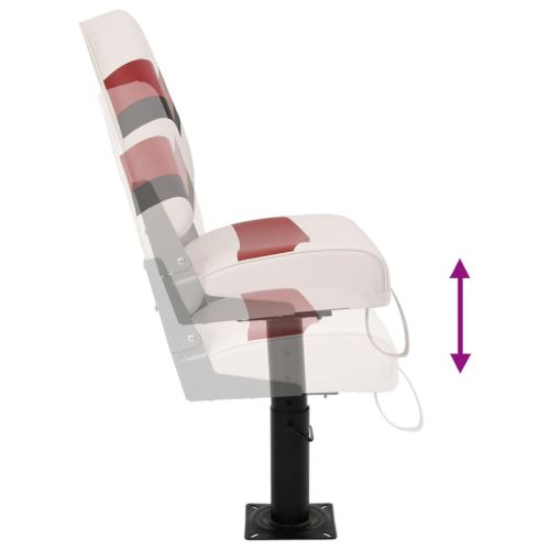 Сгъваеми седалки за лодка от 4 части, висока облегалка