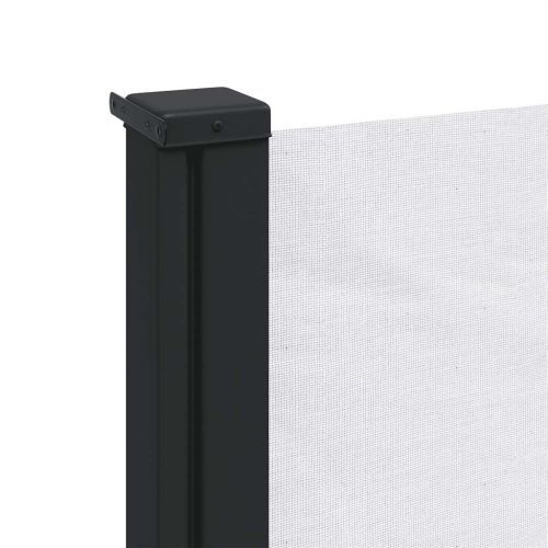 Прибираща се странична тента, бяла, 100x300 см