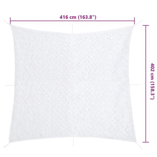 Камуфлажна мрежа с чанта за съхранение, 416x402 см, бял