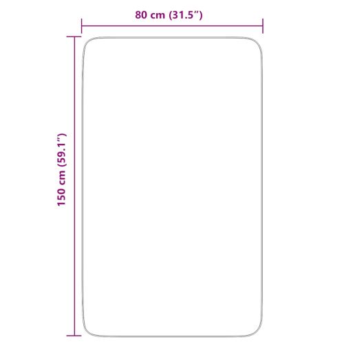 Шаги килим с дълъг косъм, NAVARRA, светлосив, 80x150 см