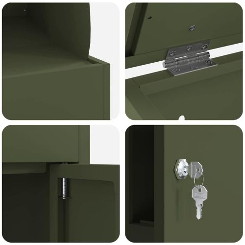 Пощенска кутия за пратки Маслиненозелен 47.5 x 38 x 59 см