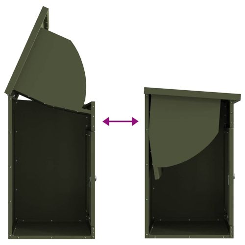 Пощенска кутия за пратки Маслиненозелен 47.5 x 38 x 59 см
