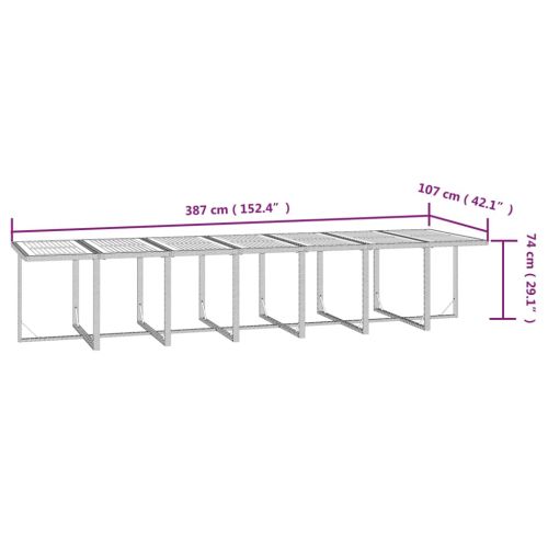 Градински комплект с възглавници 19 части полиратан черен