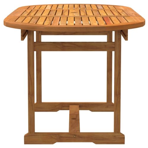 Градински трапезен комплект, 5 части, акация масив и textilene