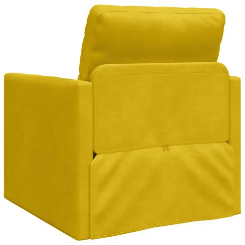 Диван легло 60cm Тъмен жълт Кадифе