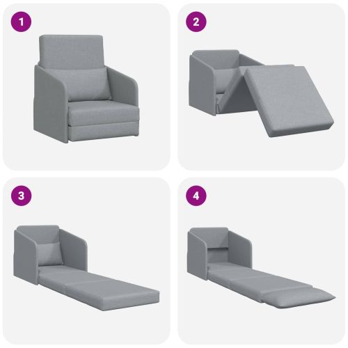 Диван легло 60cm Светлосиво текстил