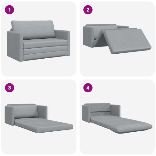 Диван легло 110cm Светлосиво текстил