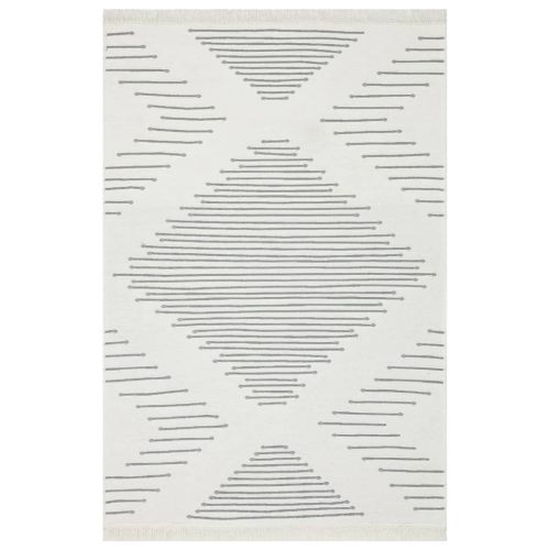 Килим, тъмносив, 160x230 см, памук