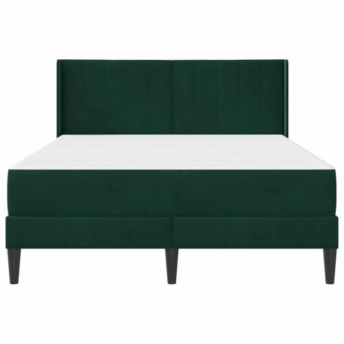 Рамка за легло с матрак Тъмнозелено 160 x 200 cm Кадифе