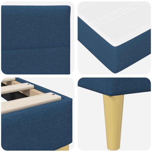 Рамка за легло Синьо 80 x 200 cm Полиестер