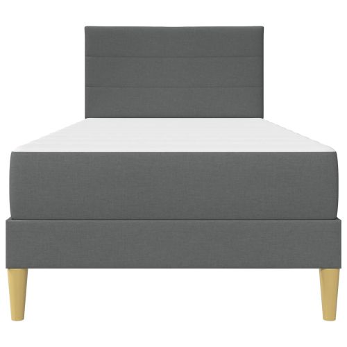 Рамка за легло Тъмен сив 90 x 200 cm Полиестер