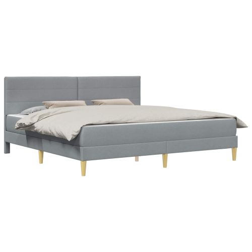 Рамка за легло Светлосиво 180 x 200 cm Полиестер