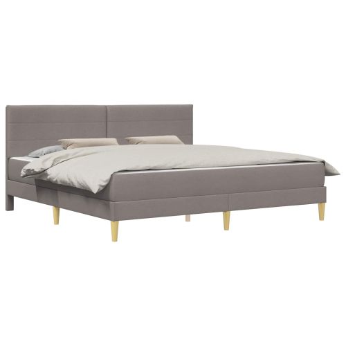 Рамка за легло Таупе 200 x 200 cm Полиестер