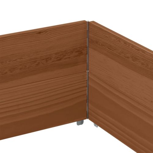 Палетни страници, кафяв, 2бр, 150x100см, борова дървесина масив