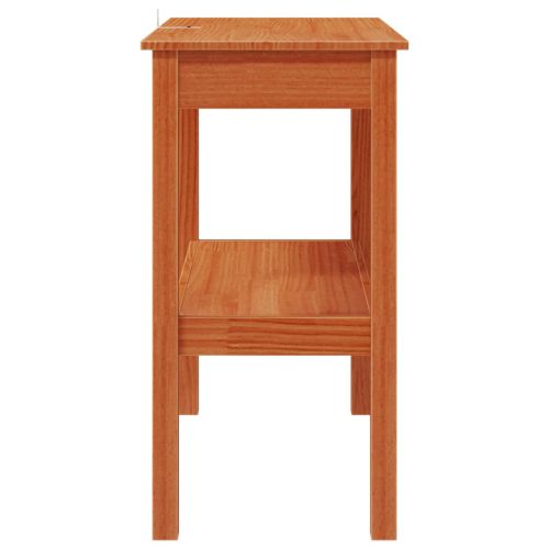 Конзолна маса Восъчен Кафяв 80 x 40 x 75 см Масивна боровина