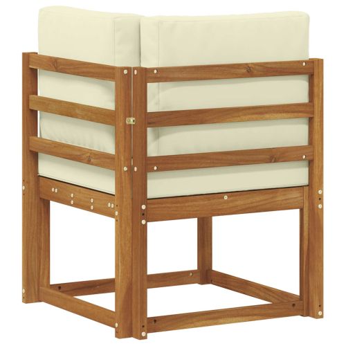 Външен ъглов диван Солидно акациево дърво