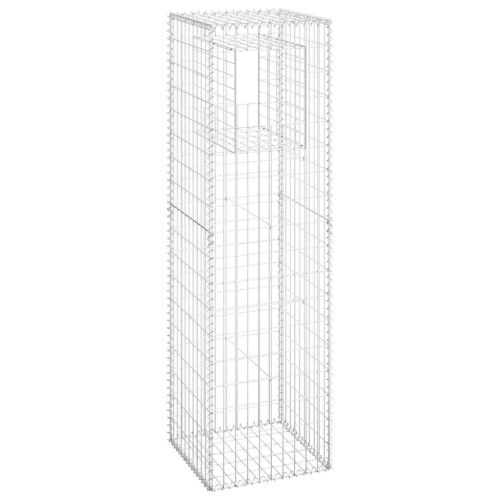 Габионна кошница стълб, 50x50x180 cм, желязо