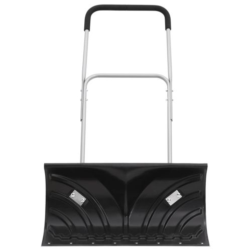 Лопата за сняг с разтегаема дръжка черна 66 см стоманено острие