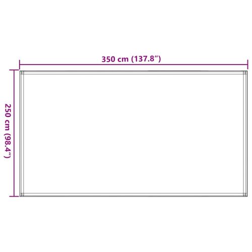 Килим за палатка, 250x350 см, тъмнозелен