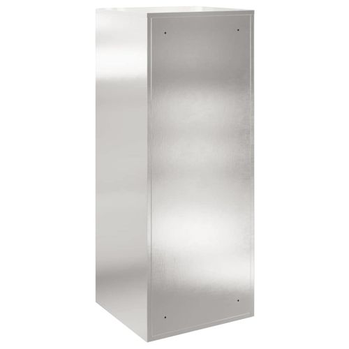 Пощенска кутия за пратки с врата Сребрист 47,5 x 38 x 59 см