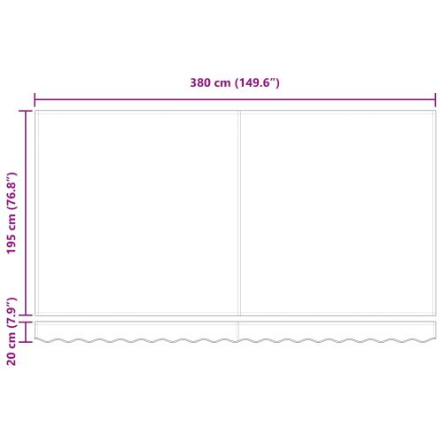 Сгъваем навес Антрацит 400 x 200 cm текстил