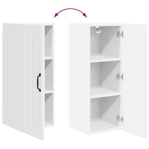 Стенен шкаф Lucca 2 pcs Бяло 30 x 31 x 80 см