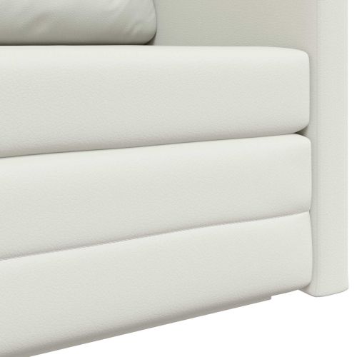 Диван легло 110cm Бяло Изкуствена