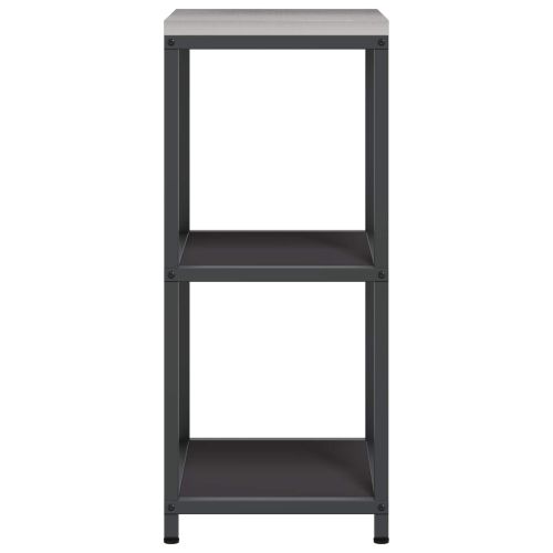 Кухненска рафтова единица HATTEM Черно 40 x 50 x 92 см Стомана