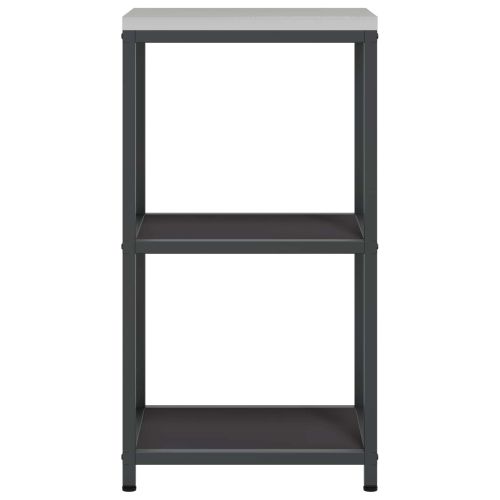 Кухненска рафтова единица HATTEM Черно 40 x 50 x 92 см Стомана