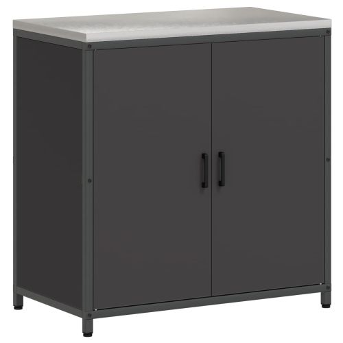 Съхранение в кухнята с рафт Черно 90 x 50 x 92 см Стомана