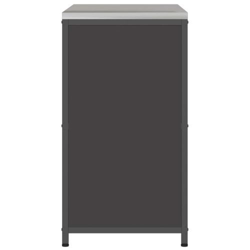 Съхранение в кухнята с рафт Черно 90 x 50 x 92 см Стомана