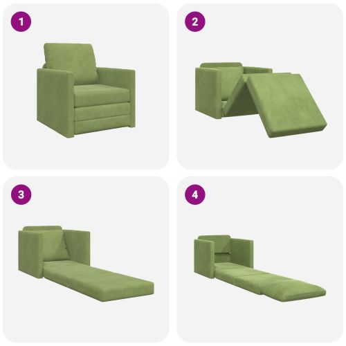 Диван легло 60cm Светло зелено Кадифе