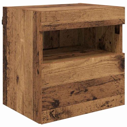 ТВ стенни единици с LED 5 pcs Старо дърво 40,5 x 30 x 90 см