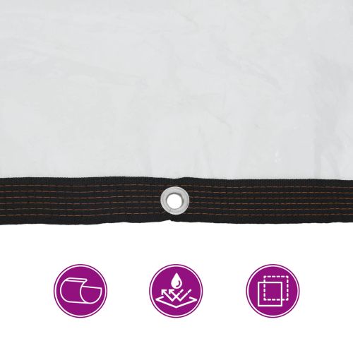 Платно с детайли Прозрачен 3 x 12 m Полиетилен