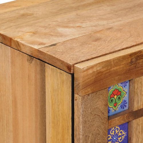 Служебен шкаф 60 x 33 x 75 cm Солидно мангово дърво Естествен